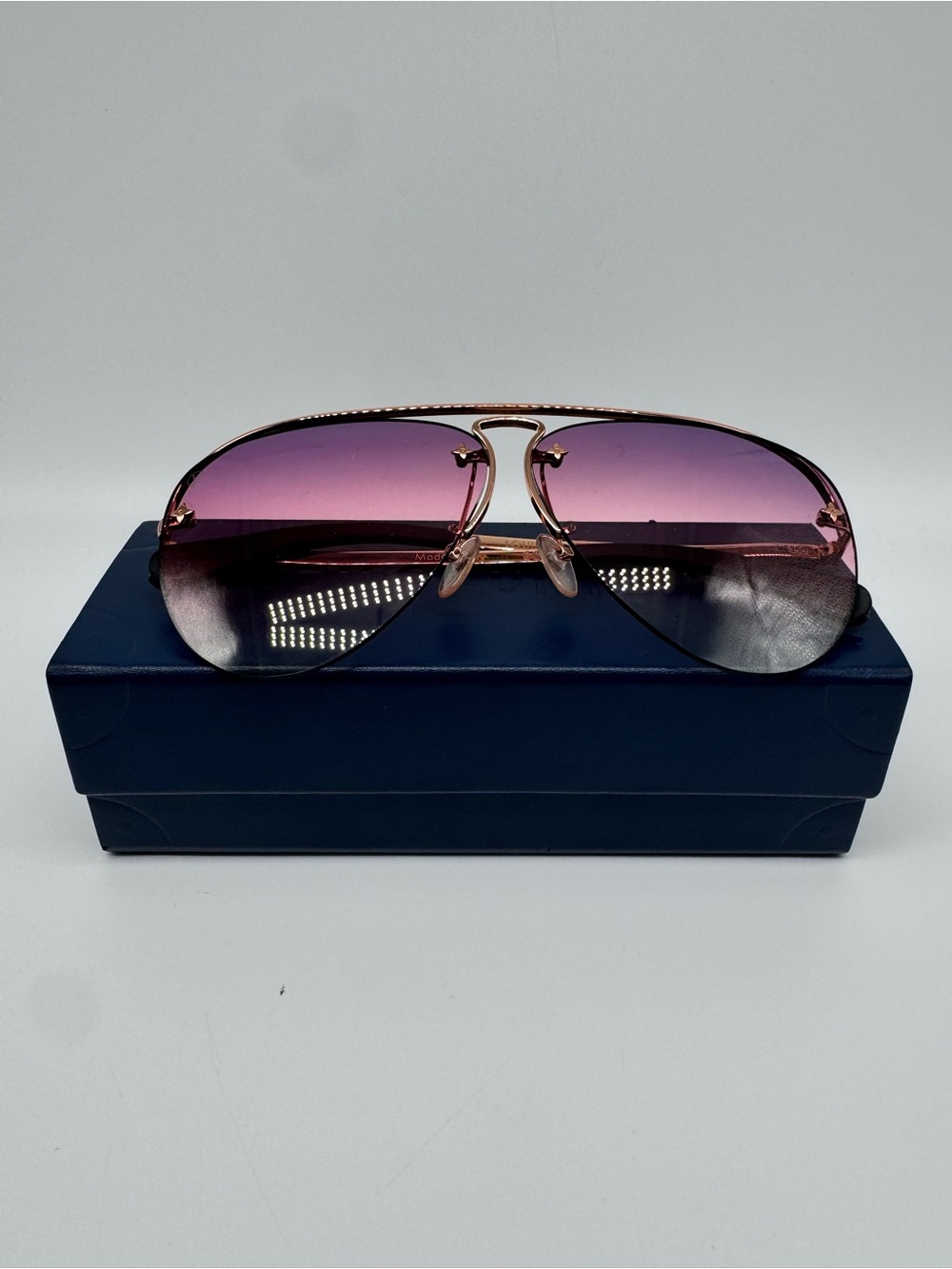 Louis Vuitton Rose Gradient Aviator Sunglasses - Women Accessories